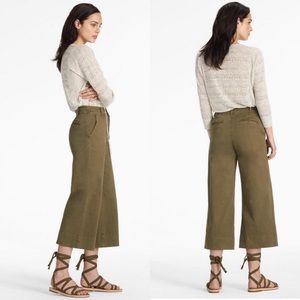 Lucky Brand Olive High Rise Wide Leg Pants 6